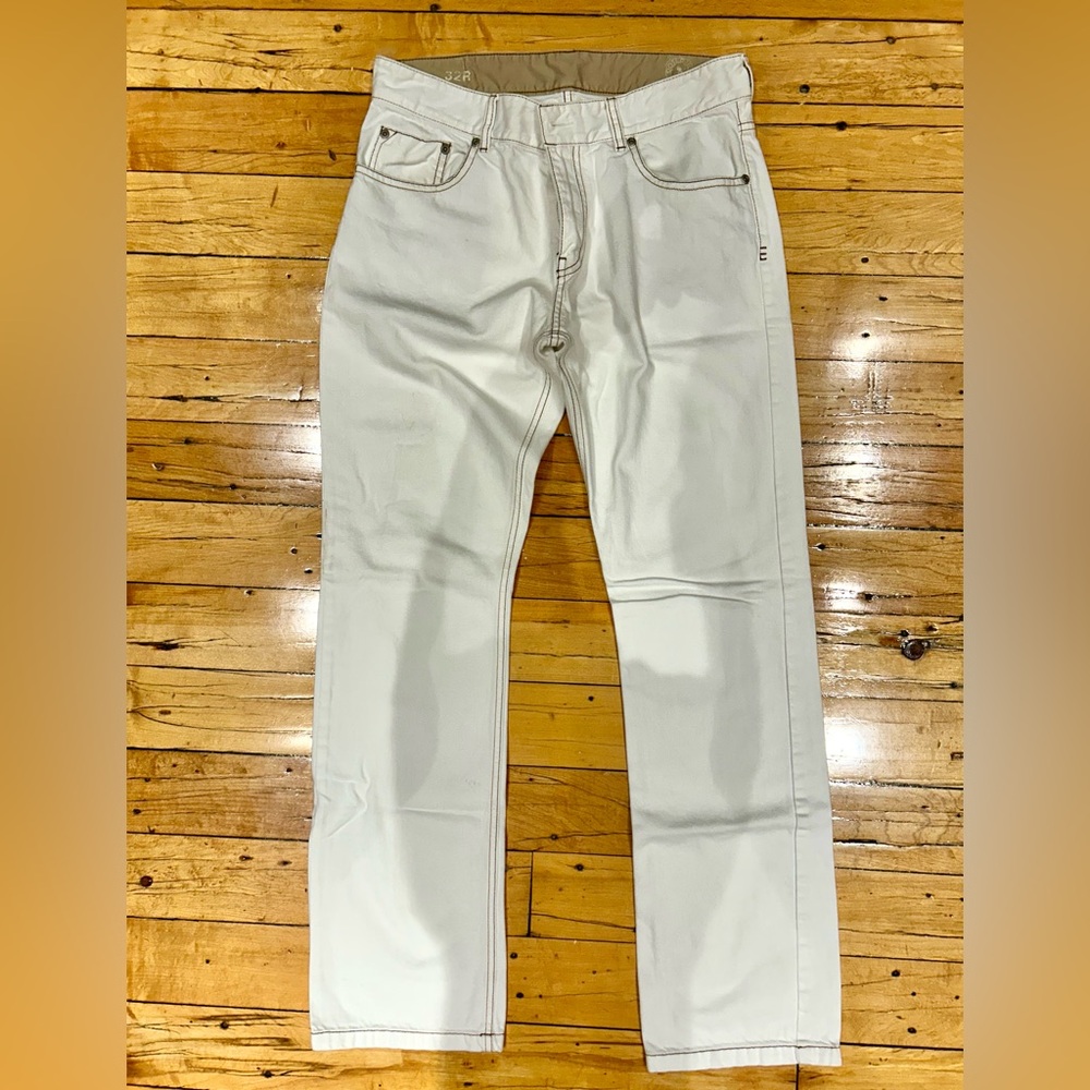 Rose Pistol Men’s White 5 Pocket Denim Jeans Size 32x32